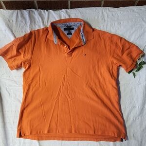 Tommy Hilfiger Vibrant Orange Polo Shirt